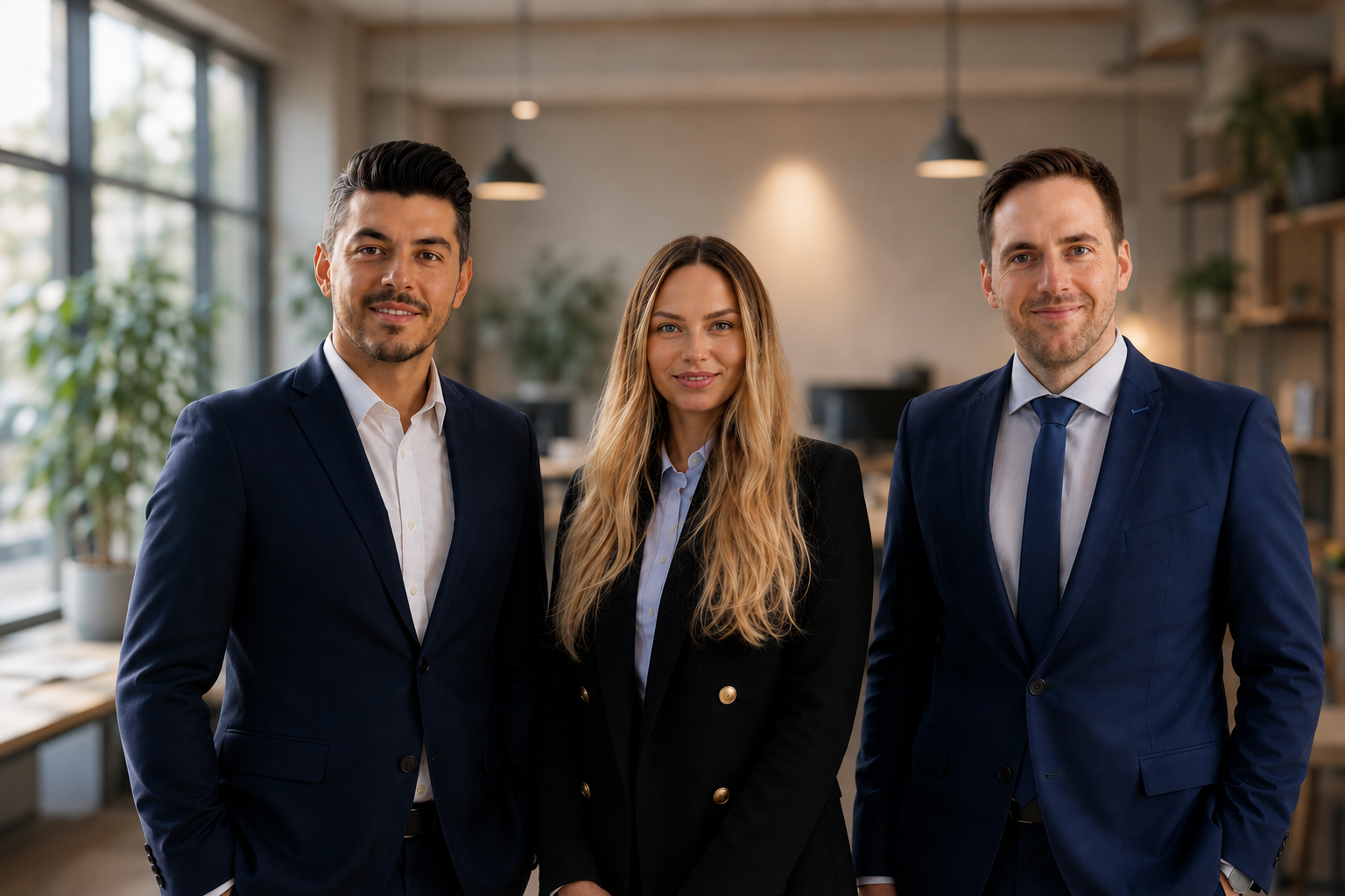 Das Team der Tomware GmbH im Büro in Krefeld